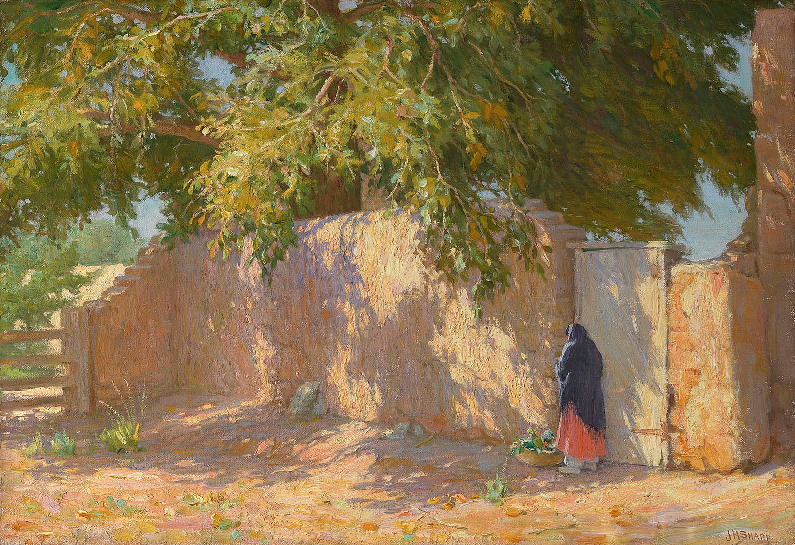 Woman by a Wall